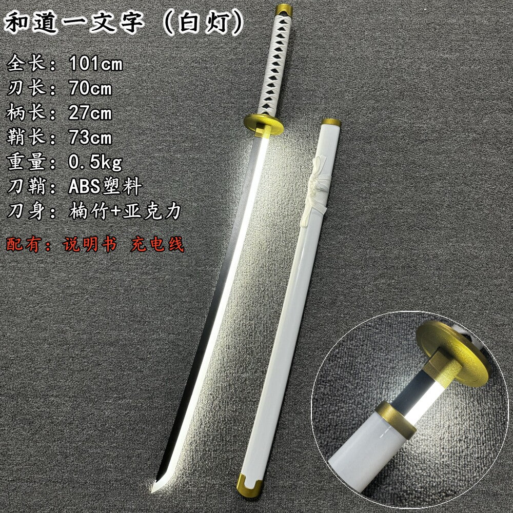 Roronoa Zoro Wado Ichimonji Charging Glowing Katana